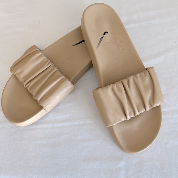 J Crew Pacific scrunchie-strap slides BE776, Size 11 - Picture 2 of 4